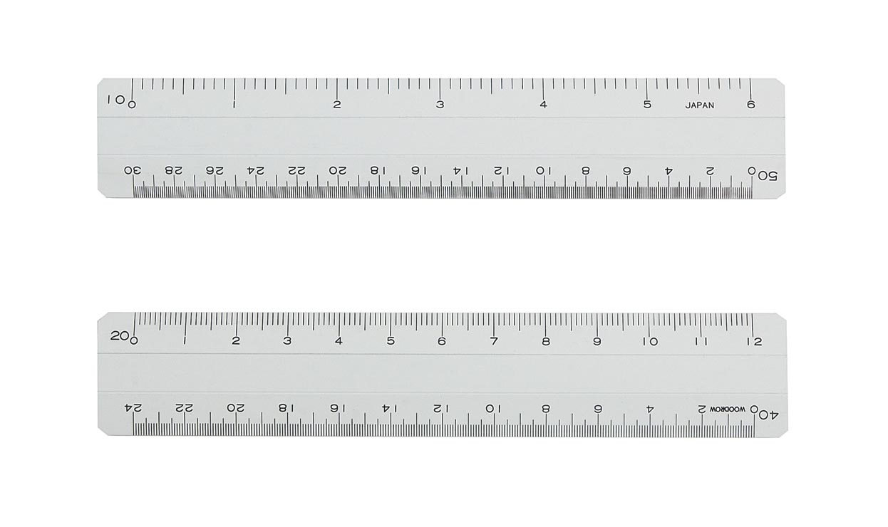 Custom Civil Engineering Rulers - 6 Inch 4 bevel plastic civil